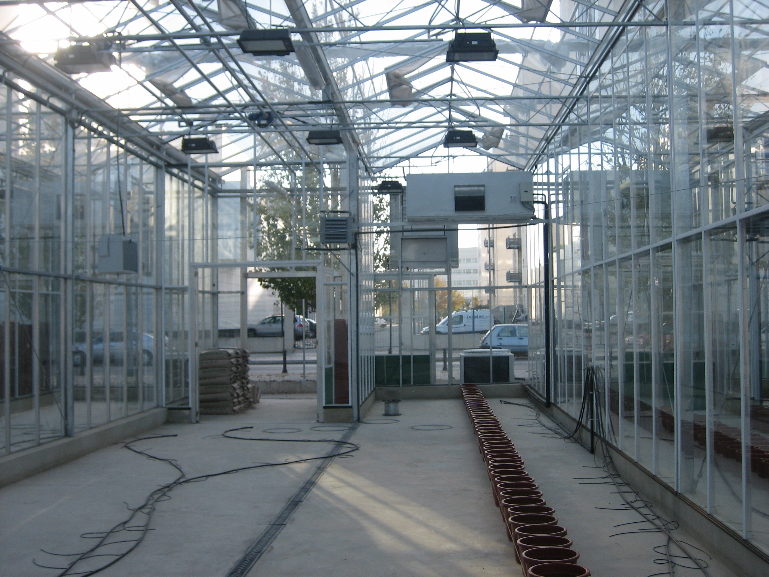 Invernadero de cristal automatizado